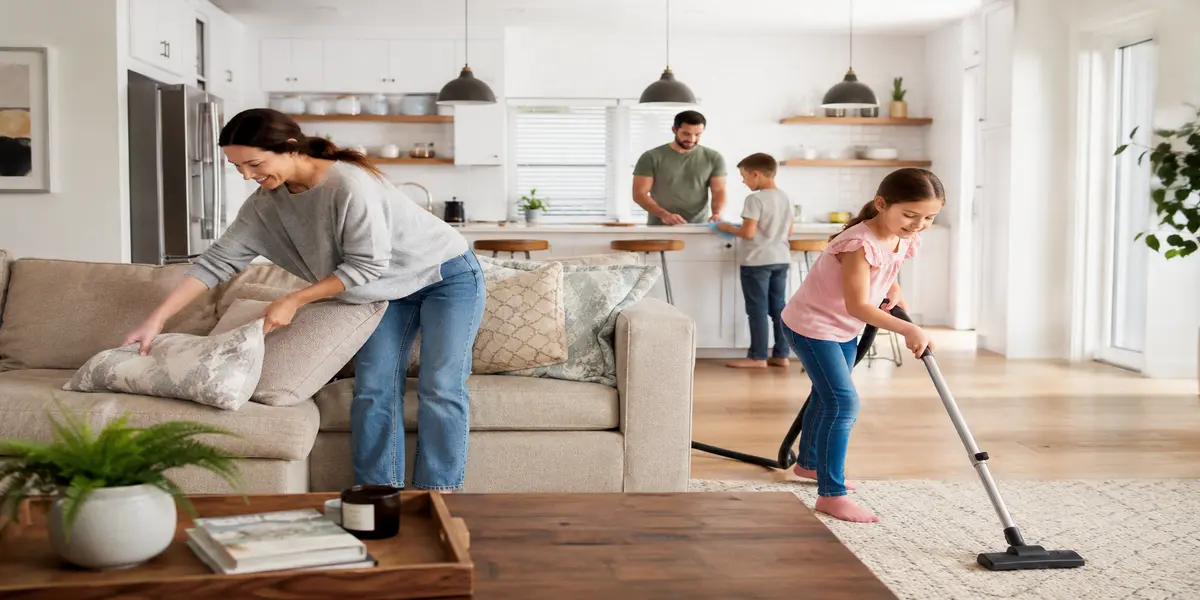 Weekly House Cleaning Schedule for Busy Families